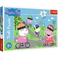 Puzzle - Trefl Puzzle 24 maxi Aktywny dzień Świnki Peppy - miniaturka - grafika 1