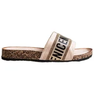 Klapki i japonki damskie - Klapki fashion Vinceza beżowy - miniaturka - grafika 1