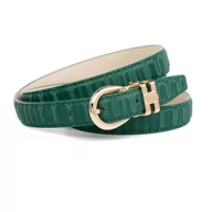 Paski - Anthoni Crown Pasek damski, Zielony (zielony 050), 100|#100|#6661 (Herstellergröße: 100) - miniaturka - grafika 1