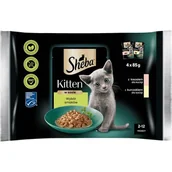 Mokra karma dla kotów - Karma dla kota SHEBA Kitten Kurczak z łososiem (4 x 85 g) - miniaturka - grafika 1