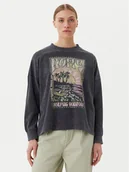 Bluzy damskie - Roxy Bluza ERJKT04276 Szary Relaxed Fit - miniaturka - grafika 1