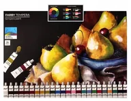 Farby i media malarskie - Zestaw Farby TEMPERA 24 kolory 18 ml KAYET - miniaturka - grafika 1