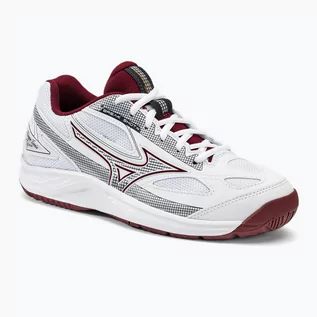 Buty sportowe damskie - Buty do tenisa damskie Mizuno Break Shot 4 AC white/cabernet/papyrus - grafika 1