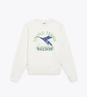 Bluzy męskie - felpa uomo diadora 502.182429 sweatshirt vrew legacy bianco neve - miniaturka - grafika 1