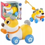 Zabawki zręcznościowe - WOOPIE Interaktywny Piesek 2w1 Pchacz Szczekający 360° 6m+ - miniaturka - grafika 1