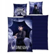 Pościel - Dwustronna pościel bawełniana Wednesday poszewka 140/200 + 70/90 - miniaturka - grafika 1