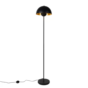 QAZQA Inteligentna lampa podłogowa czarno-złota z Wifi A60 - Magnax - Lampy stojące - miniaturka - grafika 1