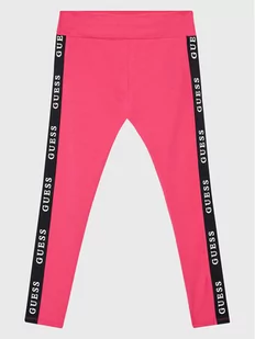 Guess Legginsy J2YB09 KABR0 Różowy Slim Fit - Legginsy - miniaturka - grafika 1