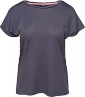 Koszulki i topy damskie - Hi-Tec Damska koszulka zkrótkim rękawem Hi-tec Lady Hine szara rozmiar M - miniaturka - grafika 1