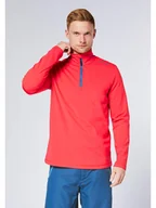 Odzież trekkingowa męska - Chiemsee Bluza polarowa w kolorze czerwono-niebieskim - miniaturka - grafika 1