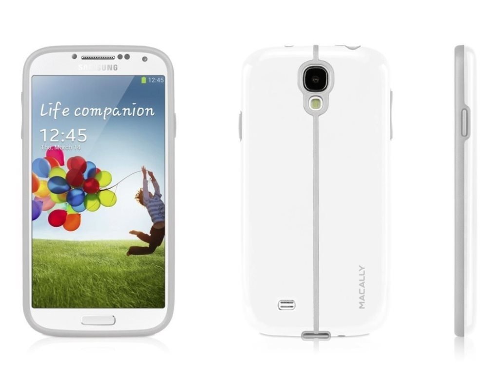 Białe etui ochronne z twardą powłoką dla Samsung Galaxy S4