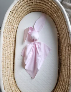 Miękka przytulanka kocyk króliczek z bawełny - Różowy - Maskotki i pluszaki Miękka przytulanka kocyk króliczek z bawełny - Różowy - Maskotki i pluszaki - miniaturka - grafika 1