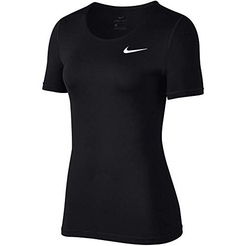 Nike Damski All Over Mesh Top, czarny/biały, XL