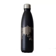 Butelki termiczne - TravelSet, Butelka termiczna World - czarna 700ml - miniaturka - grafika 1