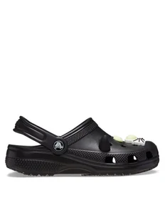 Crocs Klapki Classic Glow Black Cat Clog K 210387 Czarny - Buty dla dziewczynek - miniaturka - grafika 1