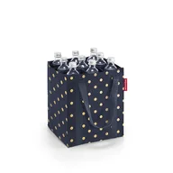 Torby i wózki na zakupy - Torba bottlebag, metallic dots blue RZJ4117 - miniaturka - grafika 1