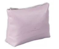 Kosmetyczki, organizery i kuferki - TOP CHOICE Kosmetyczka Leather Liliowa 22x16 cm - miniaturka - grafika 1