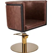 Fotele fryzjerskie - Profesjonalny Fotel Fryzjerski Alaya Gio Rodzaj podstawy: Pięcioramienna Stopki Czarne - miniaturka - grafika 1