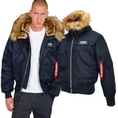 Odzież taktyczna i umundurowanie - Kurtka z kapturem Alpha Industries MA-1 45P Custom 113145 07 - Granatowa 3XL - miniaturka - grafika 1