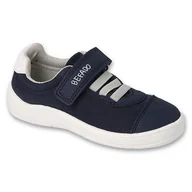 Buty dla dziewczynek - Befado obuwie dziecięce granat/popiel 451Y003 niebieskie - miniaturka - grafika 1