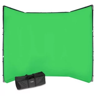 Tło panoramiczne Manfrotto MLBG4301KG Chroma Key FX 4x3m - zielone - Tła fotograficzne - miniaturka - grafika 1
