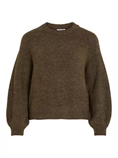 Vila Women's VIJAMINA O-Neck L/S Knit TOP-NOOS sweter dzianinowy, krokodyle/szczegóły: melanż, XL, Krokodyle. Szczegóły: melanż, XL - Swetry damskie - miniaturka - grafika 1