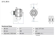 Alternatory - Alternator Bosch 0 986 049 800 - miniaturka - grafika 1