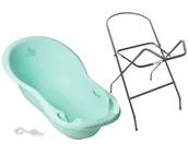 Wanienki dla dzieci - WANIENKA DLA DZIECKA ZESTAW 3w1 TEGA BABY WANNA 102cm + KOREK + STOJAK - miniaturka - grafika 1