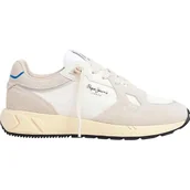 Trampki damskie - Pepe Jeans Damskie trampki MARLON DIVIDED W, beżowe (białe), 3 UK, Beżowy bielony biały, 3 UK - miniaturka - grafika 1