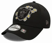 Czapki damskie - Czapka z daszkiem NEW ERA Las Vegas Raiders Flower Icon Black 9FORTY - miniaturka - grafika 1