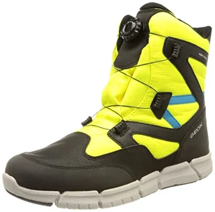 Geox Chłopięce J Flexyper Boy B ABX botki, Fluo Yellow Black, 40 EU - Botki damskie - miniaturka - grafika 1