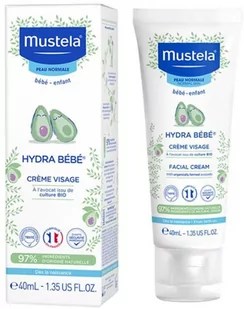 Krem do twarzy dla dzieci Mustela Hydra Bebe Facial Cream 40 ml - Kremy dla dzieci - miniaturka - grafika 1