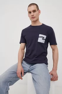 Koszulki męskie - Lee Cooper t-shirt bawełniany kolor granatowy z nadrukiem - grafika 1