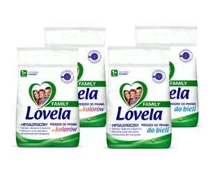 Lovela Family, Zestaw Proszek do Prania Kolorów i Bieli 112pr 4 x 2,1kg - Środki do prania - miniaturka - grafika 1