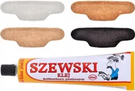 Akcesoria obuwnicze - Skórzane WĄSKIE Beżowe Białe Brązowe Czarne Zapiętki CIENKIE Poduszki +Klej - miniaturka - grafika 1