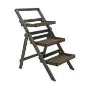 Kwietniki - Kwietnik stojący składany 81 cm szary - miniaturka - grafika 1