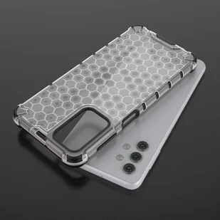 Honeycomb etui pancerny pokrowiec z żelową ramką Samsung Galaxy A32 5G zielony - Etui i futerały do telefonów - miniaturka - grafika 11
