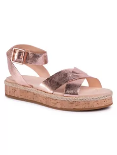 Espadryle damskie - Clarks Espadryle Botanic Poppy 261475224 Różowy - grafika 1