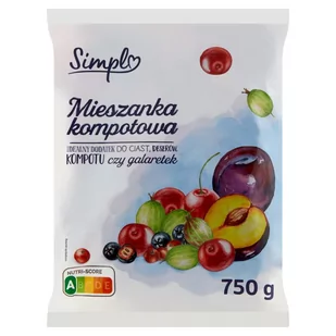 Simpl Mieszanka kompotowa 750 g - Mrożonki warzywne i owocowe - miniaturka - grafika 1