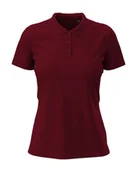 Koszulki i topy damskie - Koszulka damska polo bawełniana Polówka Stedman ST9740 Claire Bordeaux XXL - miniaturka - grafika 1