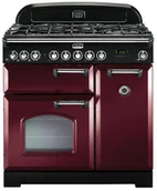 Kuchenki gazowo-elektryczne - Falcon Classic Deluxe 90 Żurawinowy chrom - miniaturka - grafika 1