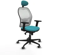 Fotele i krzesła biurowe - Krzesło Biurowe z Zagłówkiem Piqueras y Crespo 2D036G1 Turkusowy - miniaturka - grafika 1