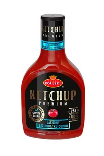 Roleski Ketchup Łagodny Premium bez dodatku cukru 425g - - Ketchup - miniaturka - grafika 1