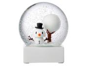 Figurki dekoracyjne - Hoptimist, Figurka Hoptimist Snowman snow glob L white 26634 - miniaturka - grafika 1