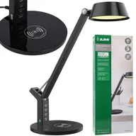 Lampy stojące - Lampka szkolna na biurko, led, nowoczesna, czarna - miniaturka - grafika 1