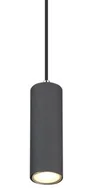 Lampy sufitowe - Globo Robby 57911HG lampa wisząca zwis 1x35W GU10 grafitowa/drewniana - miniaturka - grafika 1