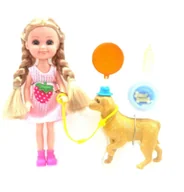 Figurki dla dzieci - Lalka z pieskiem 17,5cm Z AKCESORIAMI - miniaturka - grafika 1