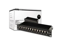 Pozostałe akcesoria sieciowe - Panel krosowy DIGITUS DN-91612S, 12 portów - miniaturka - grafika 1