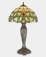 Lampy stojące - Lampa Witrażowa w Stylu Tiffany Secesja Zielona Prezent dla Żony - miniaturka - grafika 1
