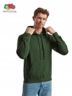 Bluzy męskie - FRUIT LOOM 62140 Bluza Męska z Kapturem Kangurka LIGHT ZIELONA Rozmiar: XL - miniaturka - grafika 1